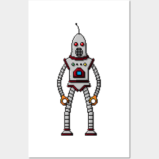 Pixel Robot 187 Posters and Art